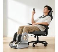 JQslycdmv Masseur De Pieds, Massage Chauffant des Mollets, Rouleaux De Massage pour La Plante des Pieds, Soulage La Fatigue, Idéal pour Les Employés De Bureau(Gray)