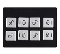 JQUAL Patch autocollant en alliage d'aluminium pour couverture de bouton mémoire de siège de voiture, pour RR Vogue L405 2013 - 2017, Range Rover Sport 2014 - 2022