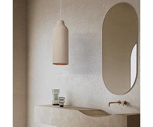 JQUAL Wabi-sabi Bar Chambre Suspension Lustre Simple Gris Lustre Moderne 1 Lumière Plafonniers Restaurant Club Cuisine Île Suspension Lampe Luminaire Anniversary