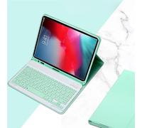 JQVDE Étui for Clavier for iPad 10,2" 9e 8e 7e génération, Housse for Tablette for iPad 10,2 Pouces/iPad Air 10,5" (3e génération)/iPad Pro 10,5 Pouces(Light Green,French Keyboard)