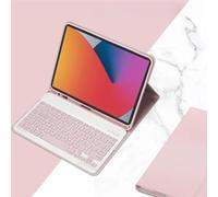 JQVDE Étui for Clavier for iPad 10,2" 9e 8e 7e génération, Housse for Tablette for iPad 10,2 Pouces/iPad Air 10,5" (3e génération)/iPad Pro 10,5 Pouces(Pink,French Keyboard)