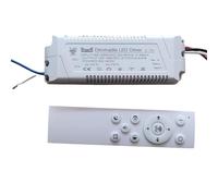 JQVZKFYFK Square Out Three Line LED Intelligent Power 110V 220V 8-10Cx2 Strip Driver 22-32V 400-2700mA APP Remote Colors dimming(2700mA)