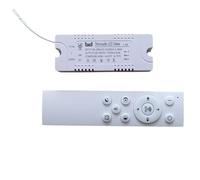 JQVZKFYFK Square Out Three Line LED Intelligent Power 110V 220V 8-10Cx2 Strip Driver 22-32V 400-2700mA APP Remote Colors dimming(1200mA)
