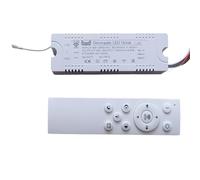 JQVZKFYFK Square Out Three Line LED Intelligent Power 110V 220V 8-10Cx2 Strip Driver 22-32V 400-2700mA APP Remote Colors dimming(1500mA)