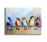 Jqynn Diamond Painting Animal Oiseau Diamond Painting Adulte, DIY Kit Broderie Point de Croix, Activité Manuelle Adulte Kit, Peinture Diamant pour Débutants, Tableau Decoration Murale 20x30cm Z-l-393
