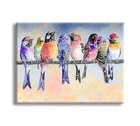 Jqynn Diamond Painting Animal Oiseau Diamond Painting Adulte, DIY Kit Broderie Point de Croix, Activité Manuelle Adulte Kit, Peinture Diamant pour Débutants, Tableau Decoration Murale 40x50cm Z-l-391