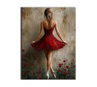 Jqynn Diamond Painting Femme Dos Mosaique Loisir Creatif Kit, Diy Diamond Point de Croix Broderie, Cristal Art Kit Peinture Diamant, Automne Halloween Decoration Murale, Cadeau de Noel 35x45cm W-l-58