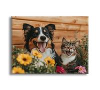 Jqynn Diamond Painting Fleurs Animal Diamond Painting Adulte, DIY Kit Broderie Point de Croix, Activité Manuelle Adulte Kit, Peinture Diamant pour Débutants, Tableau Decoration Murale 45x60cm Z-l-479