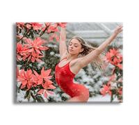 Jqynn Diamond Painting Fleurs Fille Diamond Painting Adulte, DIY Kit Broderie Point de Croix, Activité Manuelle Adulte Kit, Peinture Diamant pour Débutants, Tableau Decoration Murale 70x100cm Z-l-331