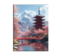 Jqynn Diamond Painting Lac Tour Mosaique Loisir Creatif Kit, Diy Diamond Point de Croix Broderie, Cristal Art Kit Peinture Diamant, Automne Halloween Decoration Murale, Cadeau de Noel 90x120cm W-l-66