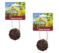 JR Farm Birds Balle de millet en saule - Complément alimentaire pour oiseaux d'ornement - Lot de 2 - 2 x 25 g