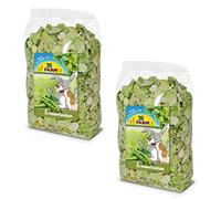 JR FARM Flocons de Pois | Pack Double | 2 x 200 g | Snack pour Tous Les rongeurs et Les Lapins Nains | Précuits délicatement et Facilement digestibles | Particulièrement Riches en vitamines A et C