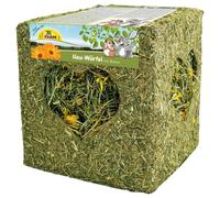 JR FARM Grand Cube de foin avec fleurs 450 g