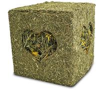 JR FARM Grand Cube de Foin avec Fleurs 450 g