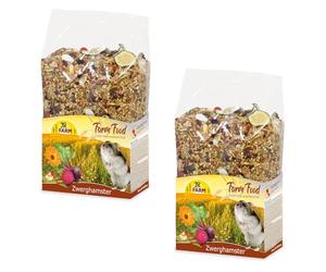 JR Farm Hamster Nain Adulte | Pack Double | 2 x 500 g | Aliment Complet pour Hamsters Nains | Contient 35 Types de graines différentes | Comprend Quatre Sources de protéines de Haute qualité