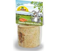 JR Farm Rouleau de bois à grignoter avec carottes 150g