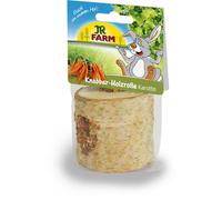 JR Farm Rouleau en bois à grignoter avec carottes 150gx5