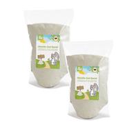 JR FARM Sable Spécial pour Chinchillas | 2 x 1 kg | Nettoyant et Doux pour Le Bain de Sable Régulier des Chinchillas Duveteux | Composé de Sépiolite Argileuse