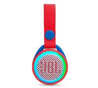 JR POP JBL - Enceinte portable pour enfants - Bluetooth & Waterproof - Avec modes lumineux multicolores & autocollants - Autonomie 5 hrs - Rouge