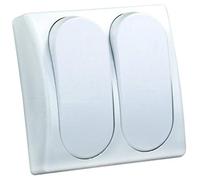 JR Products Interrupteur Modulaire Marche/Arrêt Blanc Rocker Normalement Ouvert