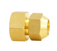 JRBJWYVV 1/2" 6/8/10/12/14/16mm Metric Flare Female Pipe Fitting Connecto Reducer Brass Pipe Connector Adapeter Air Conditioner(19MM_1/2")