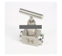 JRBJWYVV 1/2" BSP Female Thread 304 Stainless Steel Flow Control Shut Off Needle Valve for Water Gas Oil