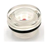 JRBJWYVV 10PC M16x1.5 Metric Male Oil Level Sight Glass Window Round Head for Air Compressor Gearbox