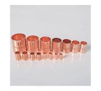 JRBJWYVV 19mm 3/4" Inner Diameter Copper End Feed Straight Equal Coupling Plumbing Fitting Scoket Weld Water Gas Oil 1.5mm Thickness
