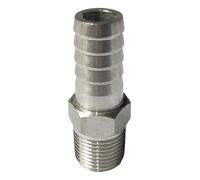 JRBJWYVV 19mm OD to M18x1.5 Metric Male 304 Stainless Steel High Pressure Pipe Fitting Connector