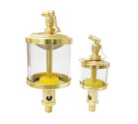 JRBJWYVV 1PC 1/4" BSP Male Thread Needle Valve Type Sight Gravity Drip Feed Oiler Machine Tool Cup 400ml
