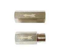 JRBJWYVV 1pc 1/4" BSPP Female to Female Thread Brass Pneumatic One Way Non Check Valve Pipe Fitting