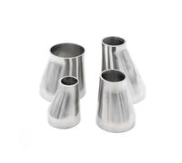 JRBJWYVV 1PC 51mm to 25mm OD Butt Welding Pipe Fitting SS304 Stainless Steel Eccentric Reducer