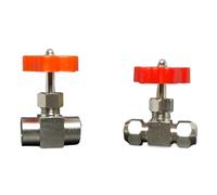 JRBJWYVV 1PC 6mm Two Way Brass Needle Valve Regulating Valve for Water Oil Air