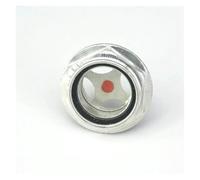 JRBJWYVV 1PC M42x1.5 Metric Male Aluminum Oil Level Sight Glass Window Hex Head Air Compressor Gearbox