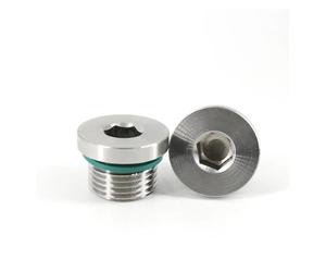 JRBJWYVV 1pc Metric Male Thread 304 Stainless Steel Hex Socket End Cap Ed Fluorine Rubber Ring Flange Hexagon Oil Water Pipe Fitting(M42x2)