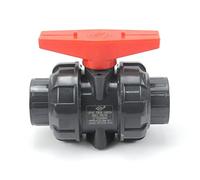 JRBJWYVV 1Pcs Inner Dia.20~50mm PVC Ball Valve Aquarium Garden Home Water Supply Pipe Connector Fish Tank Tube Fittings 2 Way Valve(Inner 32mm (DN25))