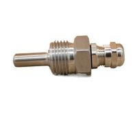 JRBJWYVV 1pcs Thermowell Length L30-L200mm Thread BSP 1/2" (DN15) 3/4"(DN20) Max Diameter of 6mm Stainless Steel 304 (Color : L50mm, Size : 3/4 inch)