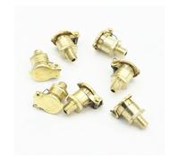 JRBJWYVV 20pcs M6x1mm Male Thread Brass Plated Zinc Alloy Oil Cup Oil Port Cap Oiler Flip Cap Cover for Genertor Engine Bottom Brackets