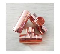 JRBJWYVV 28.6mm Inner Dia x1mm Thickness Copper Equal Tee Socket Weld End Feed Coupler Plumbing Fitting Water Gas Oil
