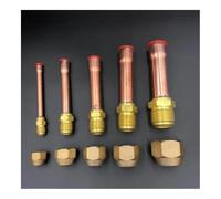 JRBJWYVV 45 Degree 1/4" 3/8" 1/2" 3/4" Flare Connector with Copper Tube Brass Pipe Fitting Adapeter for Air Conditioner(Without Nut,Flare Fit 6.35mm OD)