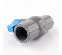 JRBJWYVV Control Valve, Water Irrigation System Drainage Tube Quick Valve, ID 20/25/32/40/50/63mm PVC Pipe Ball Valves Water Pipe Connector Fittings (Size : I.D 40mm) (Size : Inner dia 20mm)