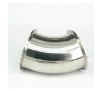 JRBJWYVV Fit Tube O.D 102mm Tri Clamp 4" Ferrule O.D 119mm 304 Stainless Steel 45 Degree Elbow Pipe Fitting