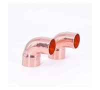 JRBJWYVV Pipe Fittings 1/2" 5/8" 3/4" 7/8" 1" 16 19 22 28 35 42 54 67mm Welding Cup to Male End Copper Single-End Feeding 90 Degree Elbow for Air Conditioning (Color : 28.6mm Wall 1.0mm)