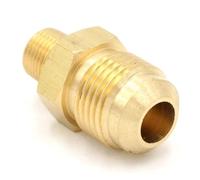 JRBJWYVV SAE Thread 5/8"-18 UNF Fit Tube OD 3/8" - 1/8" NPT Male Brass SAE 45 Degree Pipe Fitting Adapters Connectors 1000PSI
