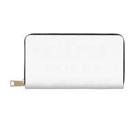 JRBWTDBW I'm A Realtor Ask Me Long Portefeuille en similicuir chic et élégant pour femme moderne avec porte-cartes et poches de rangement durables pour voyage quotidien, blanc, Taille unique
