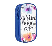 JRBWTDBW Spring is in The Air Trousse à crayons pour étudiants, filles, garçons, grande capacité, trousse à crayons pour adultes, organiseur de bureau, simple et durable, bleu, Taille unique, Bagage à