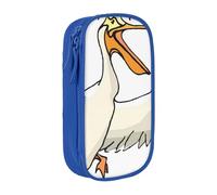 JRBWTDBW Trousse à crayons amusante Pelican pour étudiants, filles, garçons, grande capacité pour adultes, trousse à crayons multifonction simple et durable, bleu, Taille unique, Bagage à main