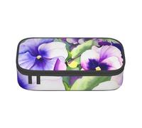 JRBWTDBW Trousse à crayons de grande capacité pour étudiants, papeterie, organiseur de bureau avec fermeture éclair lisse, trousse à crayons portable pour fournitures scolaires et de bureau, Noir ,