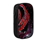 JRBWTDBW Trousse à crayons Dew Rose pour étudiants, filles, garçons, grande capacité, trousse à crayons pour adultes, trousse à crayons multifonctionnelle simple et durable, Noir , Taille unique,