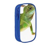 JRBWTDBW Trousse à crayons Lizard HD pour étudiants, filles, garçons, grande capacité, trousse à crayons pour adultes, trousse à crayons multifonction simple et durable, bleu, Taille unique, Bagage à